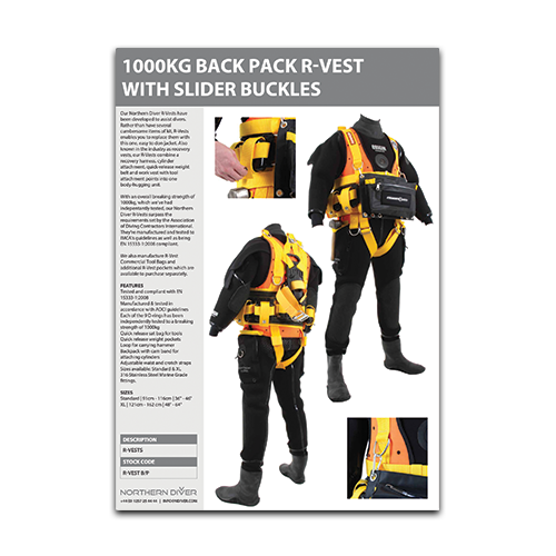1000Kg Back Pack R-Vest Datasheet